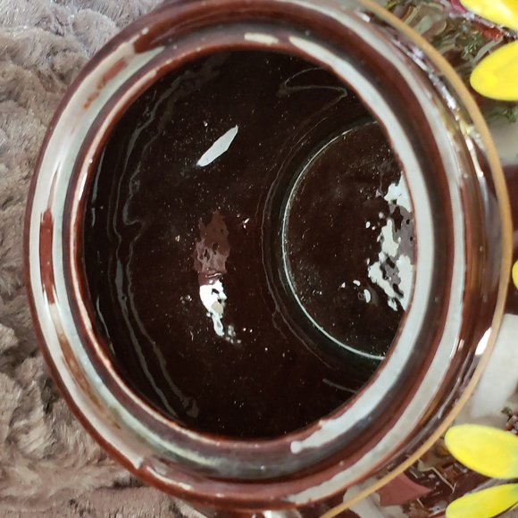 Vintage Royal Canadian Art Pottery Hand Painted Floral Teapot Brown/Yellow - Picture 3 of 7